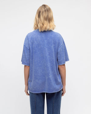 Paper Heart Mermaid Slightly Oversized Vintage T-Shirt - Blue - Style House Fashion Paper Heart
