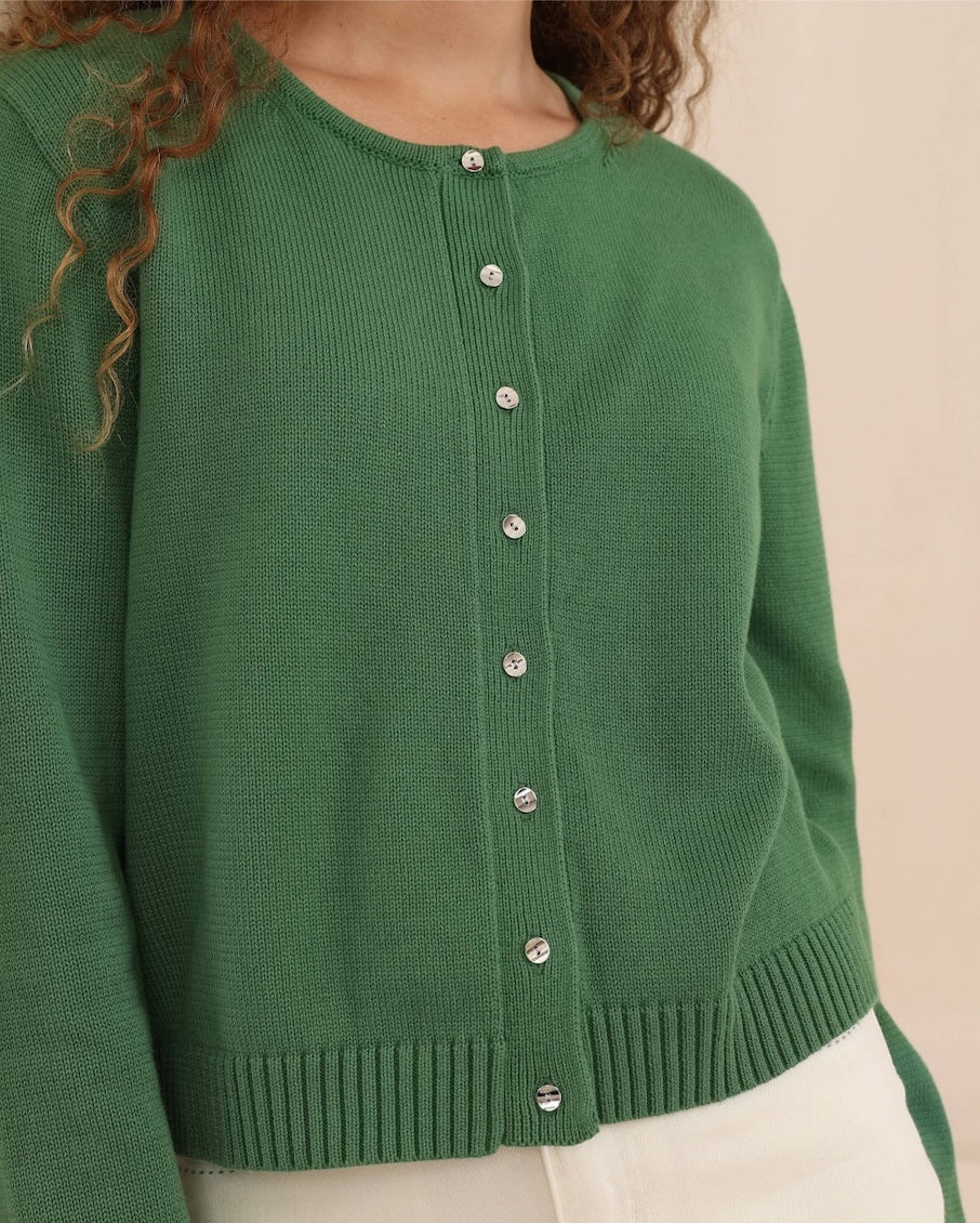 Iris Maxi Caitlin Knit Cardigan - Bottle Green - Style House Fashion Iris Maxi