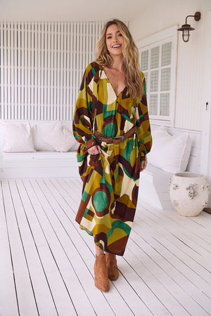 Jaase Bree Maxi Dress Long Sleeve - Bardot Collection - Style House Fashion Jaase