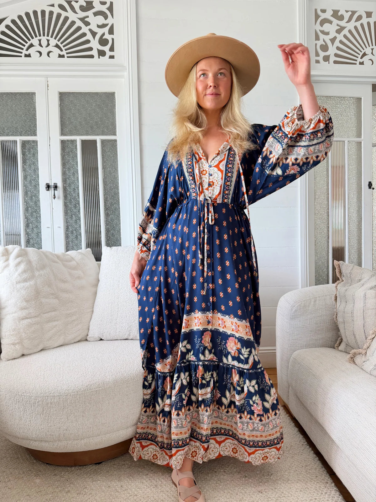 jaase blue dress JAASE