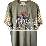Paper Heart Saddle Up Beauty Slightly Oversized Vintage T-Shirt - Khaki