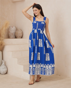 Iris Maxi Allira Maxi Dress - Blue Flourish - Style House Fashion