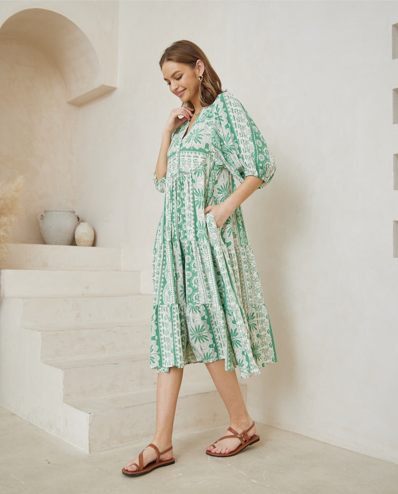 Iris Maxi - Dell Midi Dress with Pockets - Catarina - Style House Fashion Iris Maxi