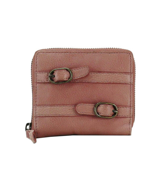 Kompenaro Asher Genuine Leather Wallet - Blush