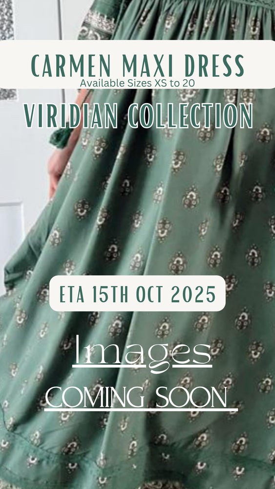 Jaase Carmen Maxi Dress with Cap Shell Sleeve V Neck Pockets Buttoned - Viridian