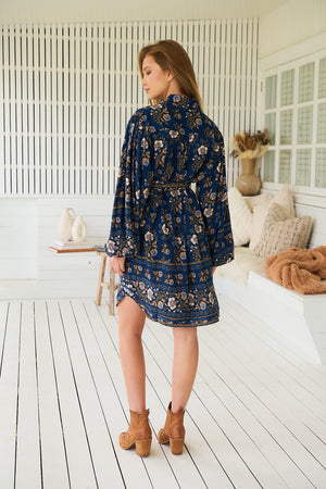 Jaase Beverly Shirt Dress with Collar Buttoned Front - Adeline - Style House Fashion Jaase