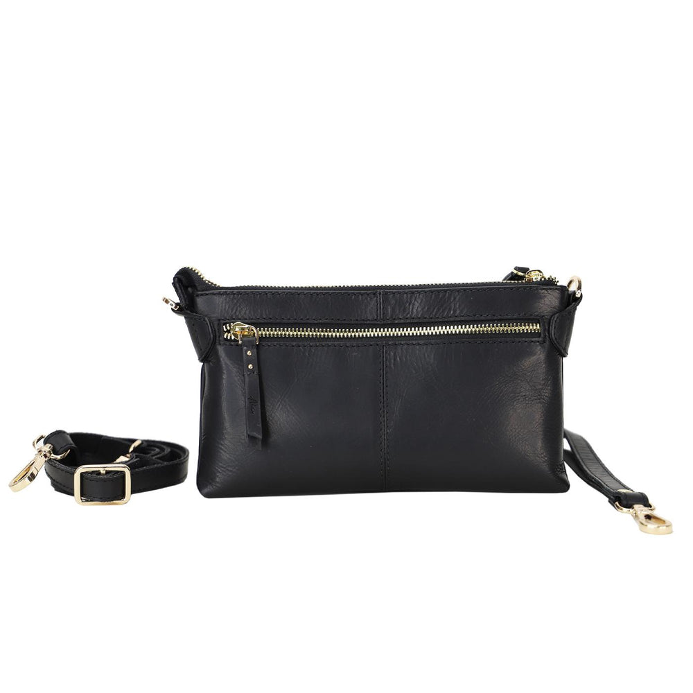 Adessa Derby Genuine Leather Crossbody Wallet Bag - Style House Fashion Kompanero Kompanero