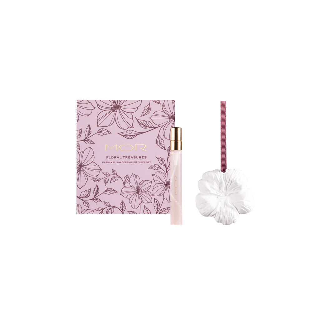 MOR Floral Treasures Marshmallow Ceramic Diffuser Set - Style House Fashion MOR MOR MOR MOR MOR