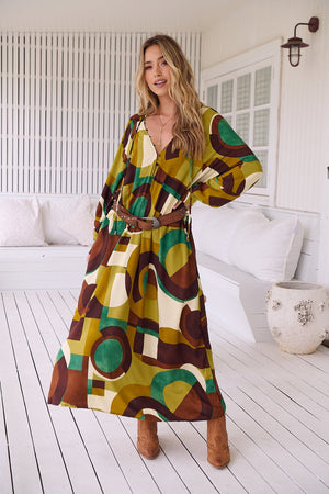 Jaase Bree Maxi Dress Long Sleeve - Bardot Collection - Style House Fashion Jaase