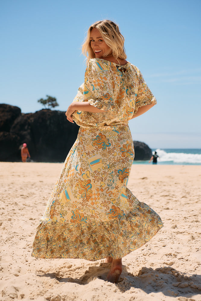 Jaase Oman Blouse with Round Neck Off Shoulder Batwing Sleeve - Sonnie - Style House Fashion Jaase