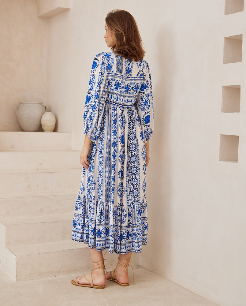 Leila Midi Dress - Sicily - Style House Fashion Iris Maxi