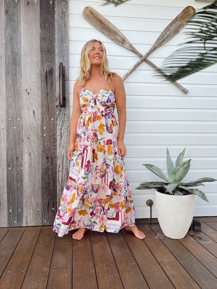 Jaase Bambi Maxi Dress with Adjustable Strap Shirred Back - Sweet Lilly - Style House Fashion Jaase Jaase Jaase Jaase