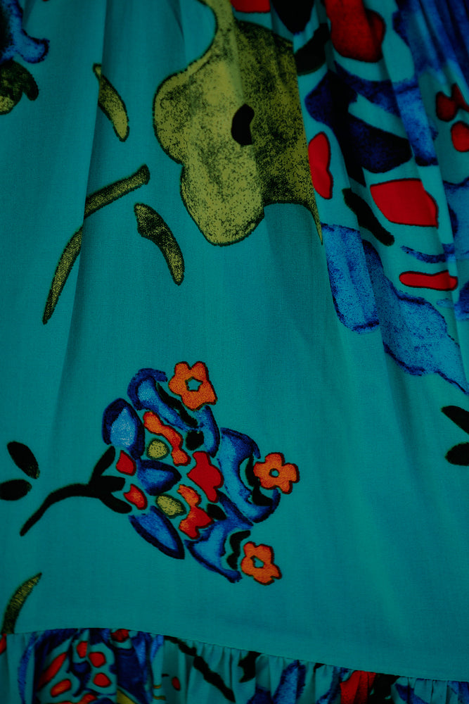 Jaase Tracey Mini Dress V Neck Short Shell Sleeve Button Bodice - Isla Mare - Style House Fashion Jaase