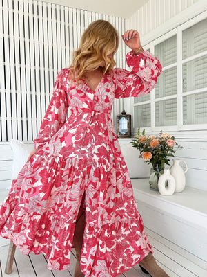 Jaase Teresa Maxi Dress Long Billowy Sleeve - Soulina