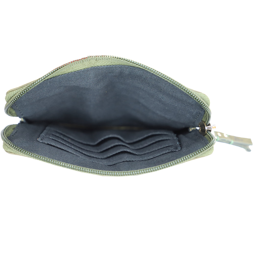 Adessa Dili Genuine Leather Coin Wallet - Khaki