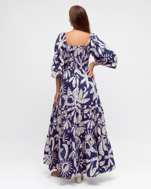 Label Of Love Moonshadow Maxi Dress With Shirred Bodice Puff Sleeve - Style House Fashion Label Of Love