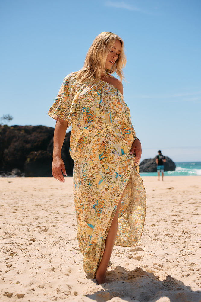 Jaase Oman Blouse with Round Neck Off Shoulder Batwing Sleeve - Sonnie - Style House Fashion Jaase