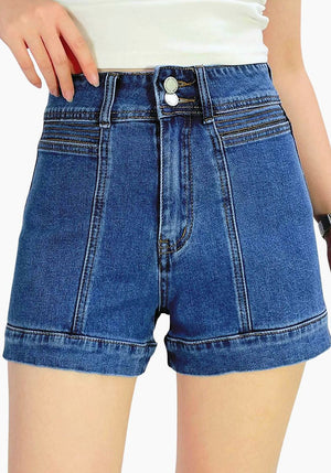 Country Denim Sam High Rise Stretch Shorts - Dark Blue - Style House Fashion Country Denim Country Denim Country Denim Country Denim Country Denim Country Denim