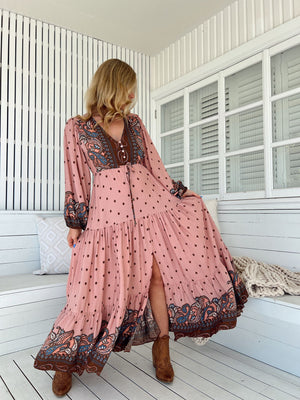 Jaase Teresa Maxi Dress Long Billowy Sleeve - Seraphina - Style House Fashion Jaase