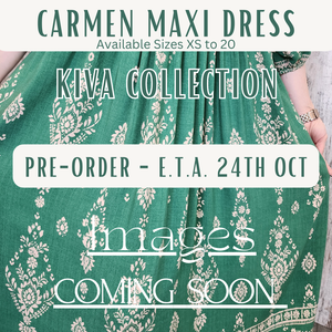 Jaase Carmen Maxi Dress with Cap Shell Sleeve V Neck Pockets - Kiva - Style House Fashion Jaase