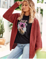 Jaase Barrenjoey Knit Cardigan - Rust - Style House Fashion Jaase