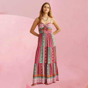 Jaase Bambi Maxi Dress with Adjustable Strap Shirred Back - Cedella - Style House Fashion Jaase
