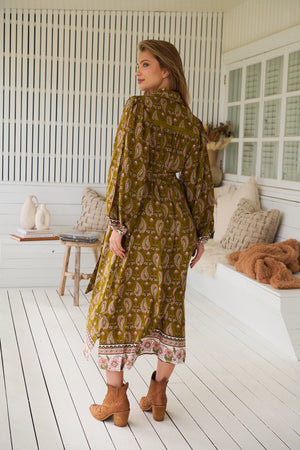 Jaase Whitney Shirt Maxi Dress with Collar Buttoned Front Lace Detail - Amalie - Style House Fashion Jaase Jaase Jaase