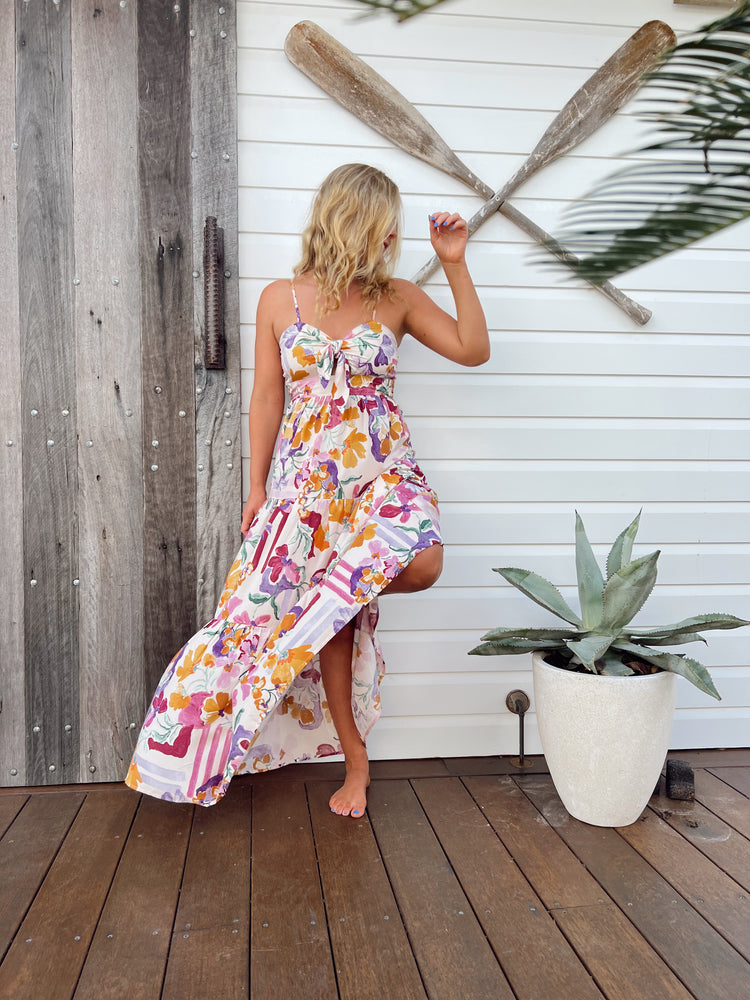Jaase Bambi Maxi Dress with Adjustable Strap Shirred Back - Sweet Lilly - Style House Fashion Jaase Jaase Jaase Jaase