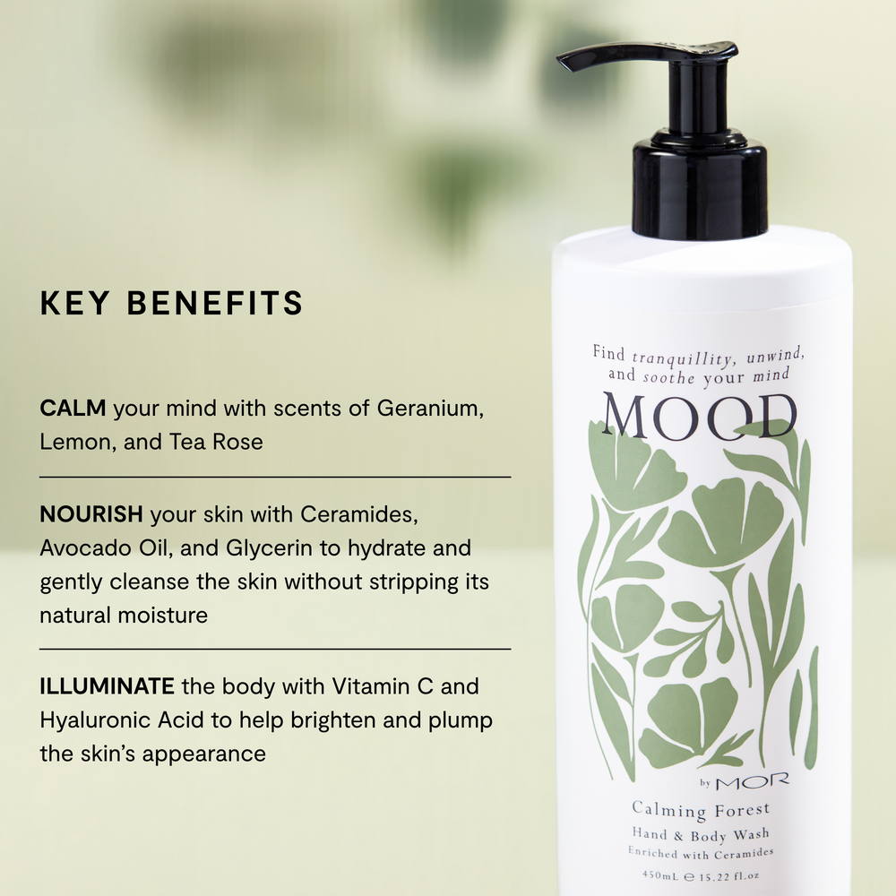 MOR Mood Calming Forest Hand & Body Wash 450ml