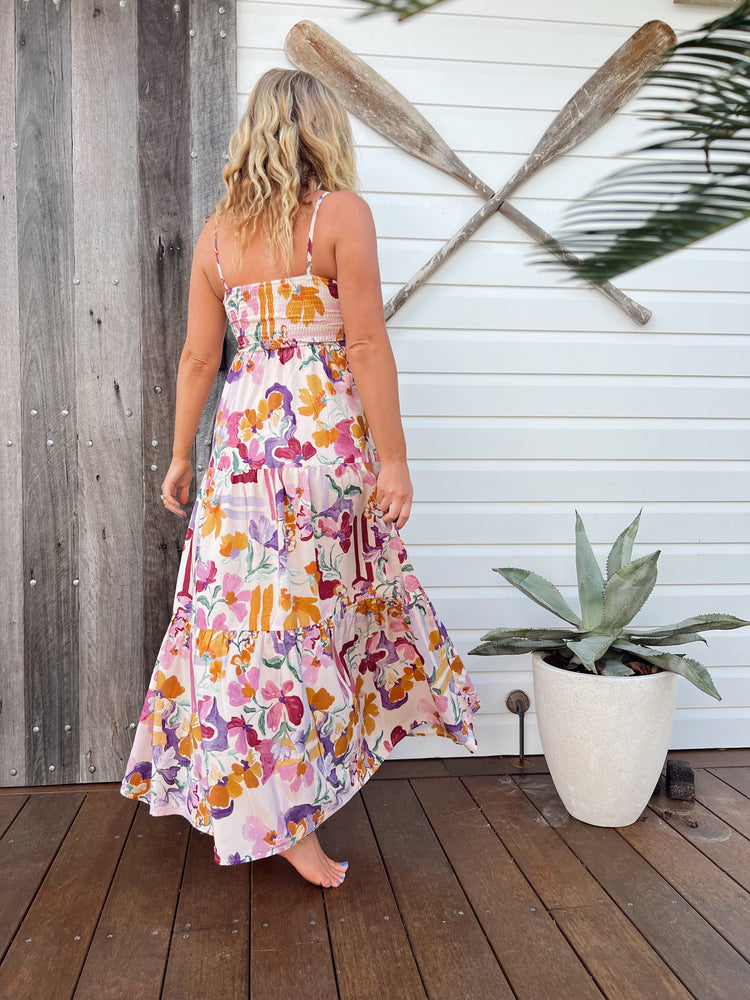 Jaase Bambi Maxi Dress with Adjustable Strap Shirred Back - Sweet Lilly - Style House Fashion Jaase Jaase Jaase Jaase
