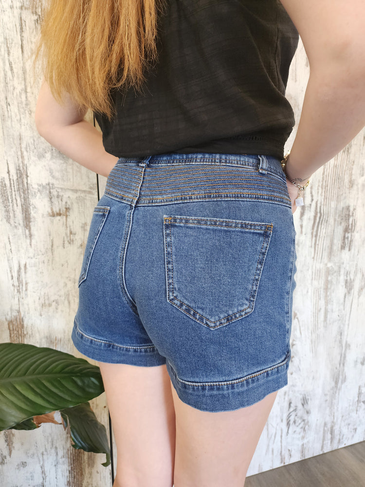 Country Denim Sam High Rise Stretch Shorts - Dark Blue - Style House Fashion Country Denim Country Denim Country Denim Country Denim Country Denim Country Denim