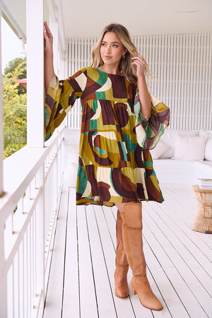 Jaase Sander Mini Dress Tunic - Bardot Collection - Style House Fashion Jaase