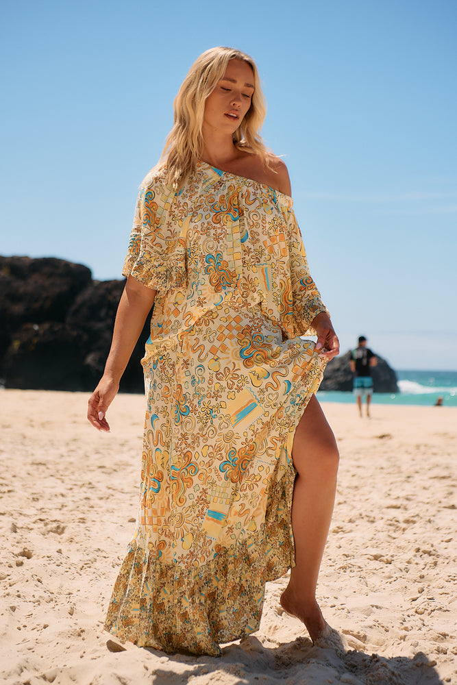 Jaase Oman Blouse with Round Neck Off Shoulder Batwing Sleeve - Sonnie - Style House Fashion Jaase