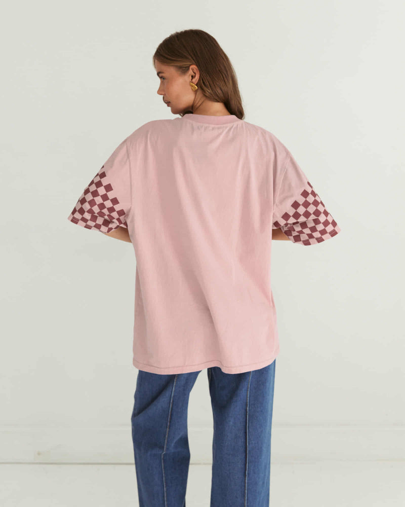 Paper Heart Saddle Up Beauty Slightly Oversized Vintage T-Shirt - Pink - Style House Fashion Paper Heart