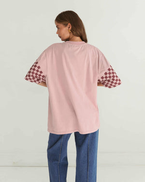 Paper Heart Saddle Up Beauty Slightly Oversized Vintage T-Shirt - Pink - Style House Fashion Paper Heart