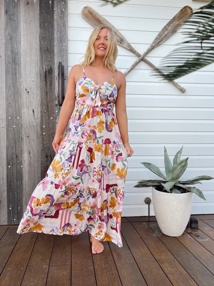 Jaase Bambi Maxi Dress with Adjustable Strap Shirred Back - Sweet Lilly - Style House Fashion Jaase Jaase Jaase Jaase