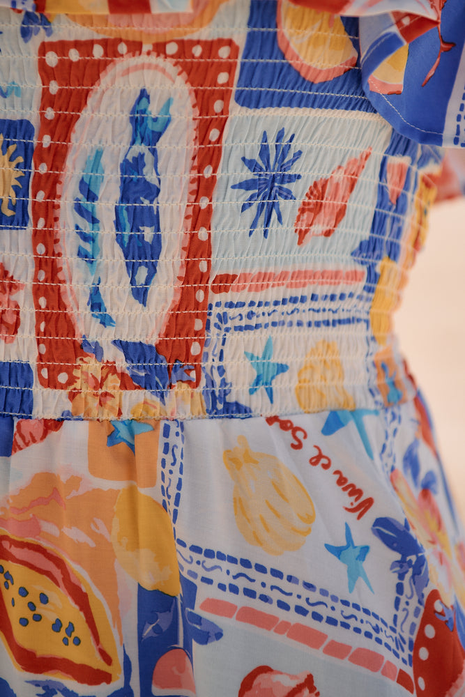 Jaase Solara Strapless Maxi Dress with Frill Detail - Viva De Sol