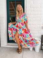 Jaase Molli Maxi Dress with Half Sleeve V Neck Pockets - Ohana