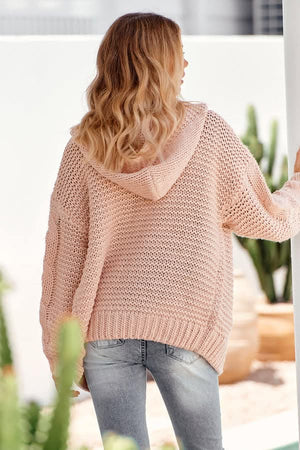 Jaase Maple Knit Cardigan - Baby Pink - Style House Fashion Jaase