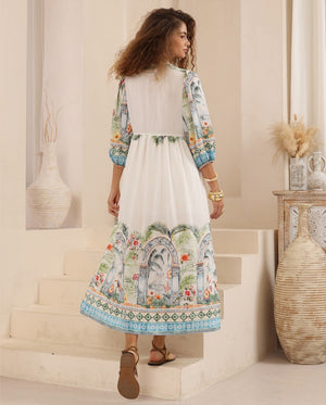 Iris Maxi Dee Maxi Dress with Pockets V Neck - Dee