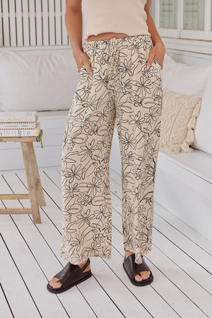 Jaase Cici Pants Wide Leg Drawstring Waist - Eloise - Style House Fashion