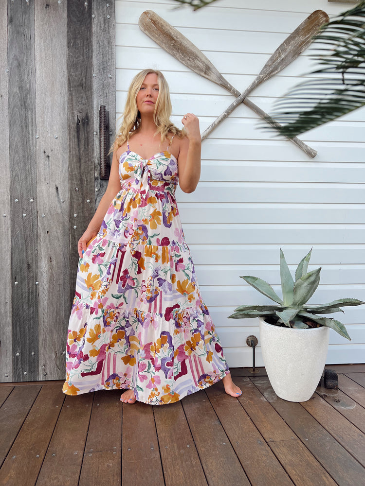 Jaase Bambi Maxi Dress with Adjustable Strap Shirred Back - Sweet Lilly - Style House Fashion Jaase Jaase Jaase Jaase