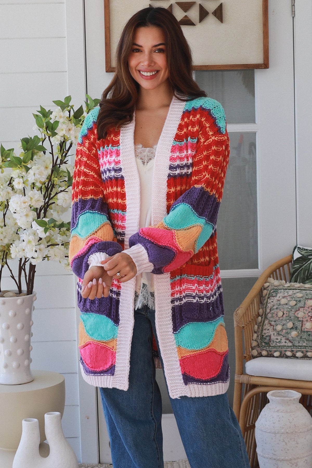 Isabella Sunset Fiesta Knit Cardigan - Style House Fashion Isabella