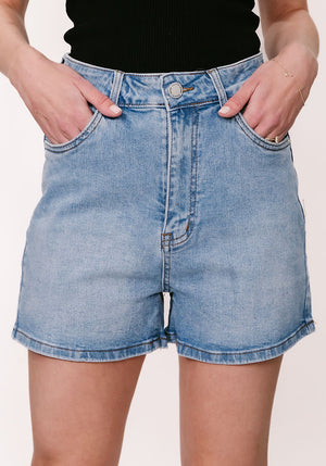 Country Denim Lilly High Rise Stretch Shorts - Light Blue - Style House Fashion Country Denim Country Denim Country Denim Country Denim Country Denim Country Denim
