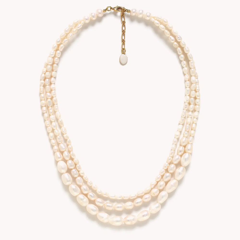 Nature Bijoux Moonlight Multi Strand Cultured Freshwater Pearl Necklace - Style House Fashion Nature Bijoux Nature Bijoux