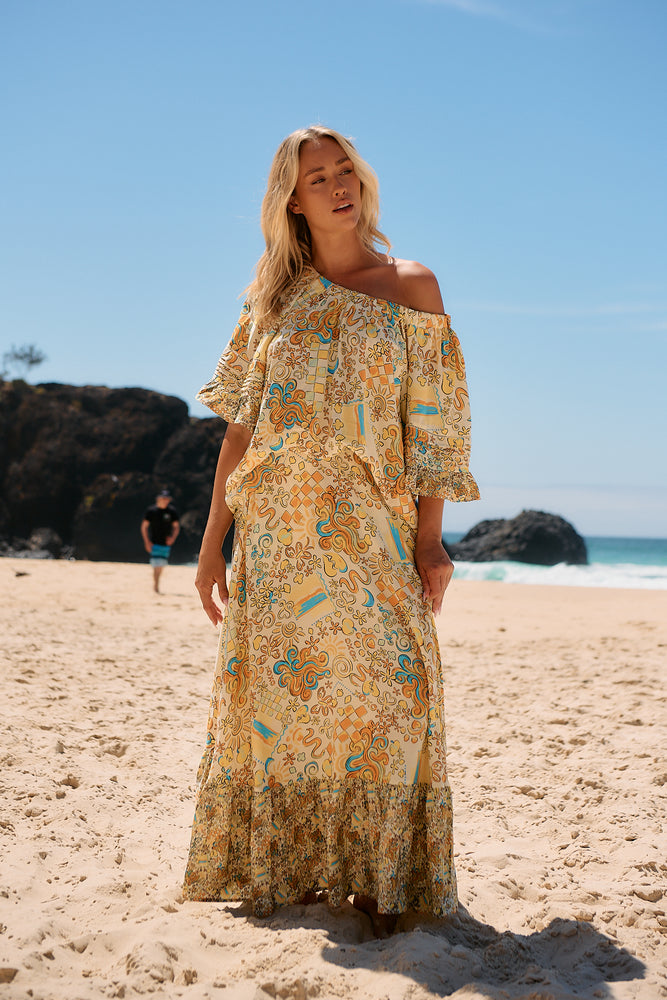 Jaase Oman Blouse with Round Neck Off Shoulder Batwing Sleeve - Sonnie - Style House Fashion Jaase