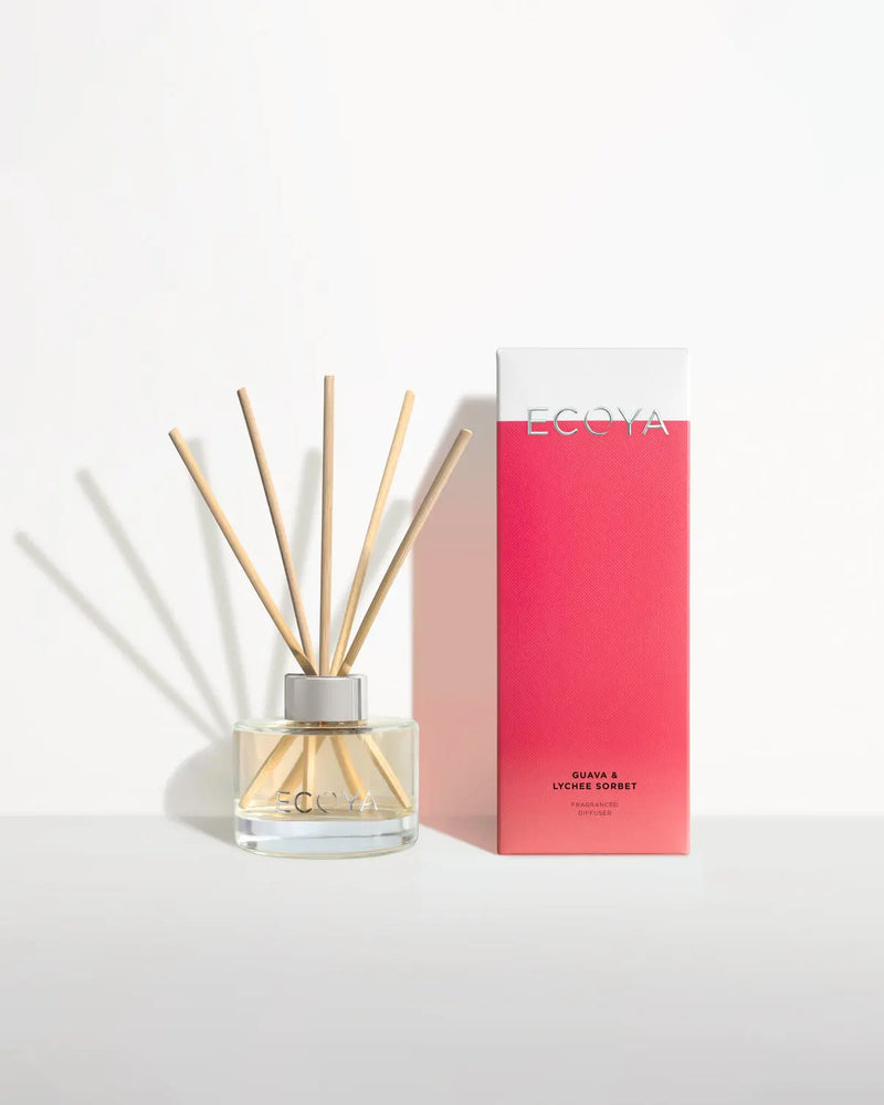 Guava & Lychee Mini Reed Diffuser 50ml by Ecoya Style House Fashion