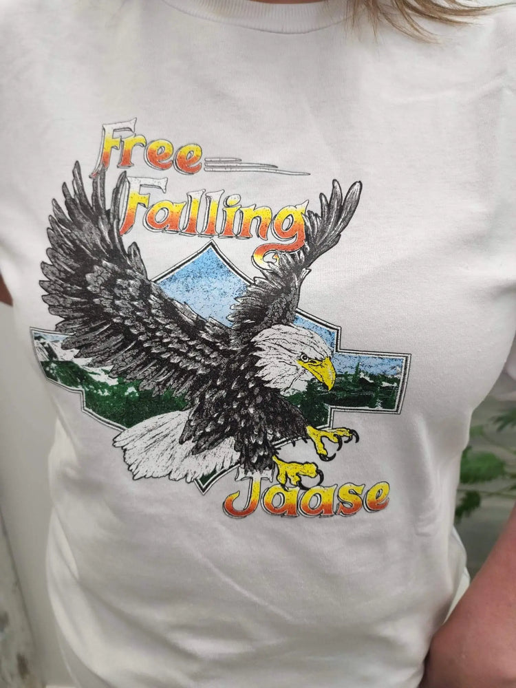 Jaase Free Fallin Boyfriend Vintage T Shirt - White Jaase