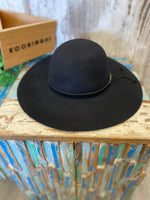 Ladies Wide Brim Hat ~ Forever After (Black) Kooringal